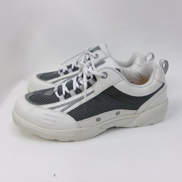 Dr Comfort Men's Comfort Plus White & Gray Athletic Shoes‎ 9.5 Wide 7540 - Picture 3 of 6